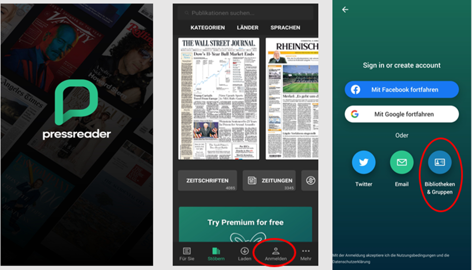 {#PressReader-Anmeldung}